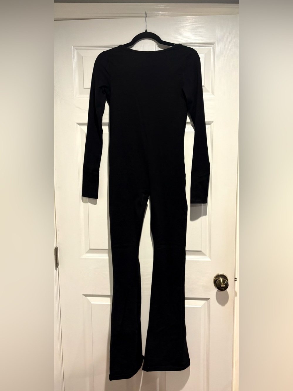 Black Long-Sleeve Women's Jumpsuit